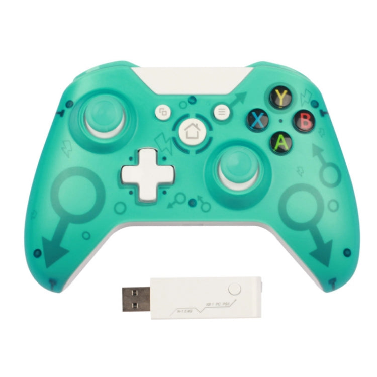 N-1 2.4G Joystick Inalámbrico COnexión directa Gamepad Para Xbox One (Verde)