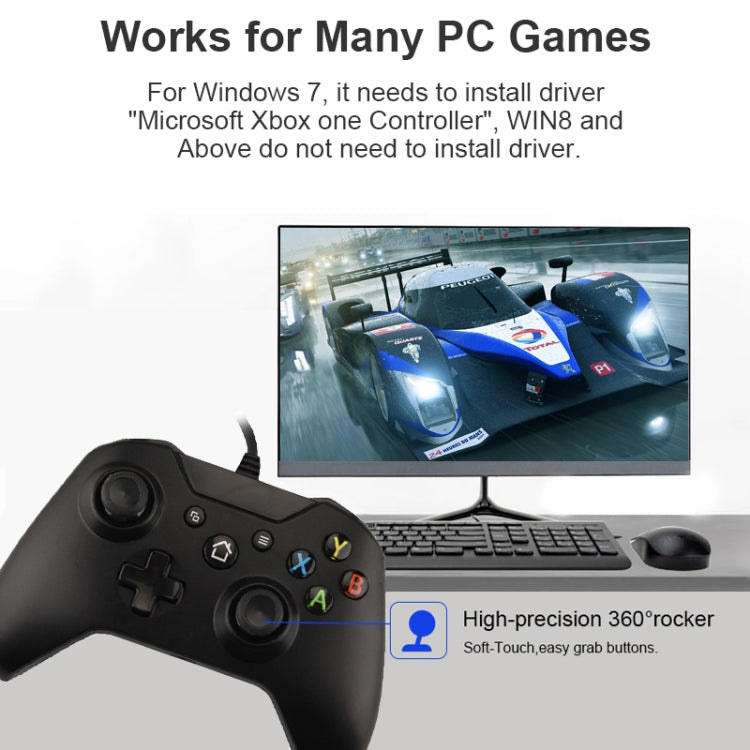 N-1 Joystick Joystick Gamepad pour Xbox One / PC Couleur du produit : noir transparent