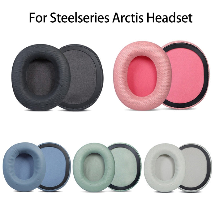 Coussinets d'oreille en éponge pour Steelseries Arctis Pro / Arctis 3 / 5 / 7 (cuir noir)