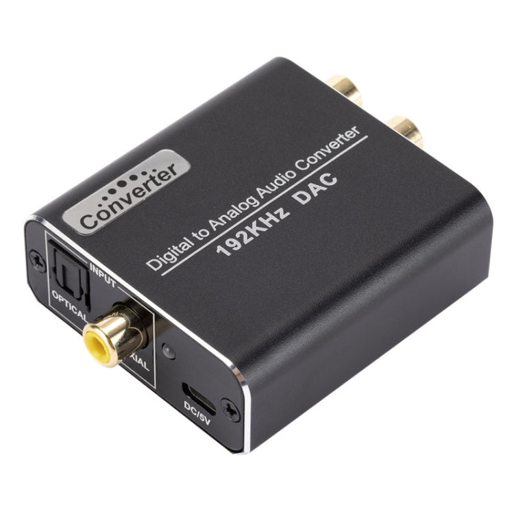 YP018 Digital to Analog Audio Converter Host + USB Cable + Fiber Optic Cable + Coaxial Cable