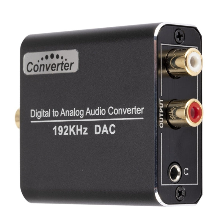 Hôte de convertisseur audio numérique vers analogique YP018 + câble USB + câble à fibre optique + câble coaxial