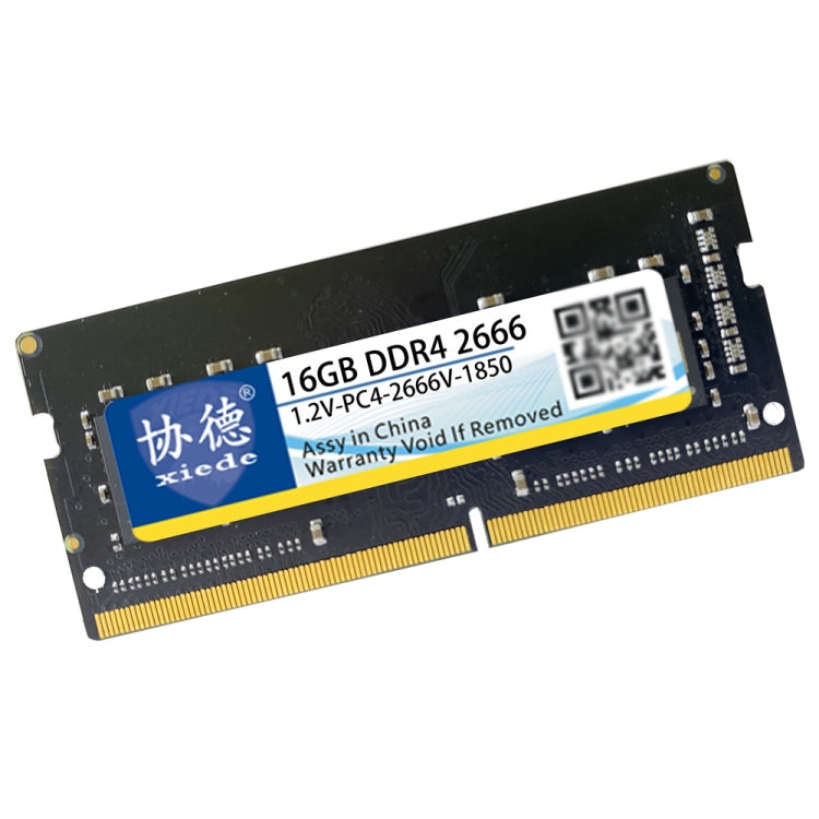 Xiede X065 DDR4 NB 2666 COMPLETE COMPATIBILITY BY CORNIBLE RAMS MEMORY CAPACITY: 16GB