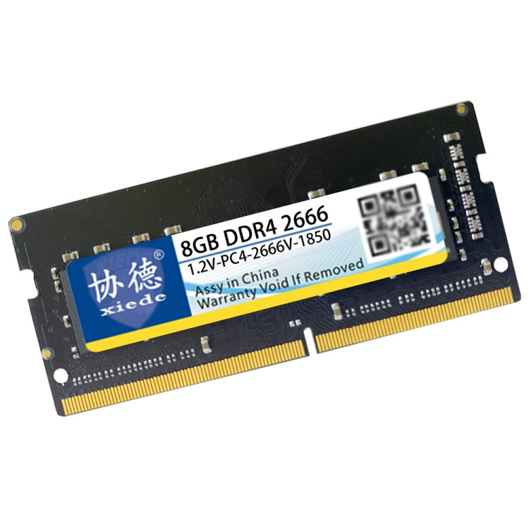 Xiede X064 DDR4 NB 2666 Full COMPATIBILITY FOR NOTEBOOK RAMS MEMORY CAPACITY: 8GB