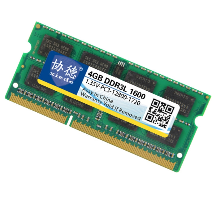 Xiede X098 DDR3L 1600 RAM complète pour ordinateur portable Capacité de mémoire : 4 Go