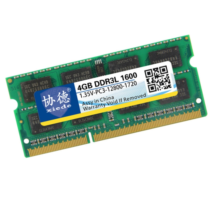 Xiede X098 DDR3L 1600 Full Laptop Rams Memory Capacity: 4GB