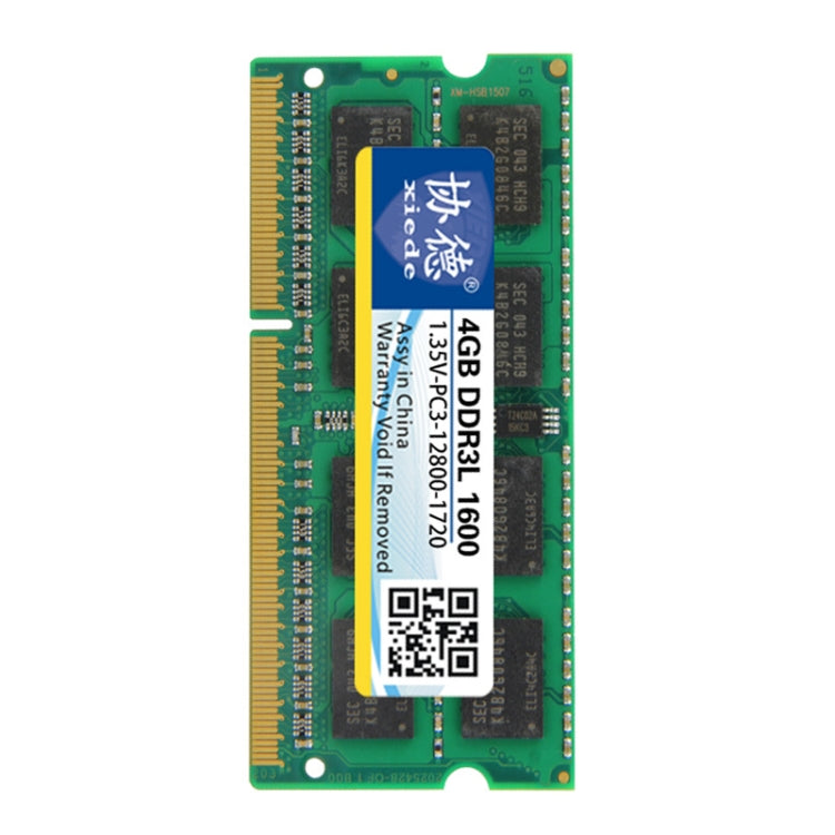 Xiede X098 DDR3L 1600 RAM complète pour ordinateur portable Capacité de mémoire : 4 Go