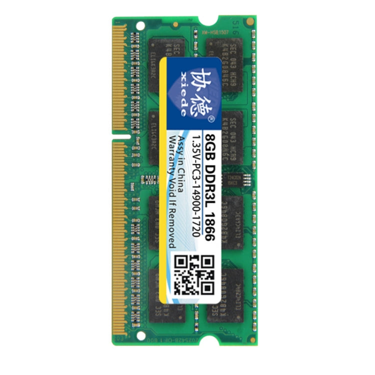 Xiede X101 DDR3L 1866 COMPATIBILIDAD Completo RAMS CAPACIDAD de MEMORIA: 8GB