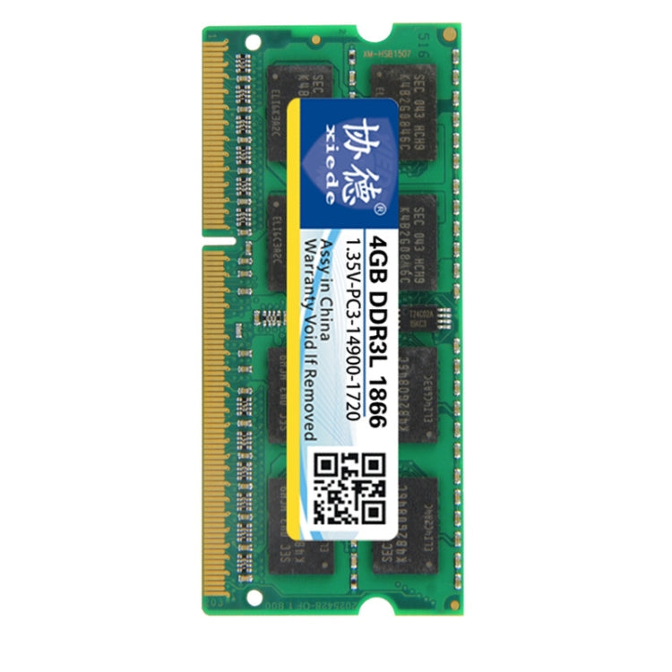 Xiede X100 DDR3L 1866 COMPATIBILIDAD Completa POR CORNIBLE RAMS CAPACIDAD de MEMORIA: 4GB