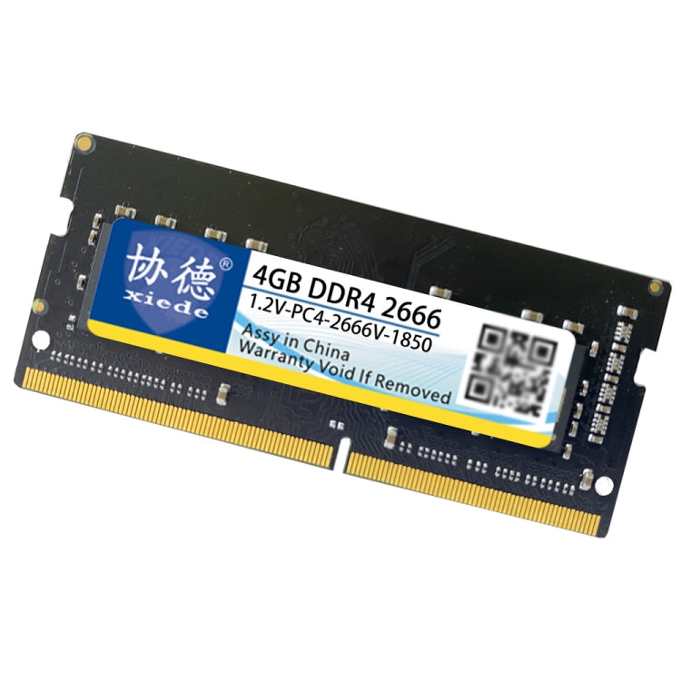 Xiede X063 DDR4 NB 2666 Compatibilidad Completa Portátiles Rams Capacidad de memoria: 4GB