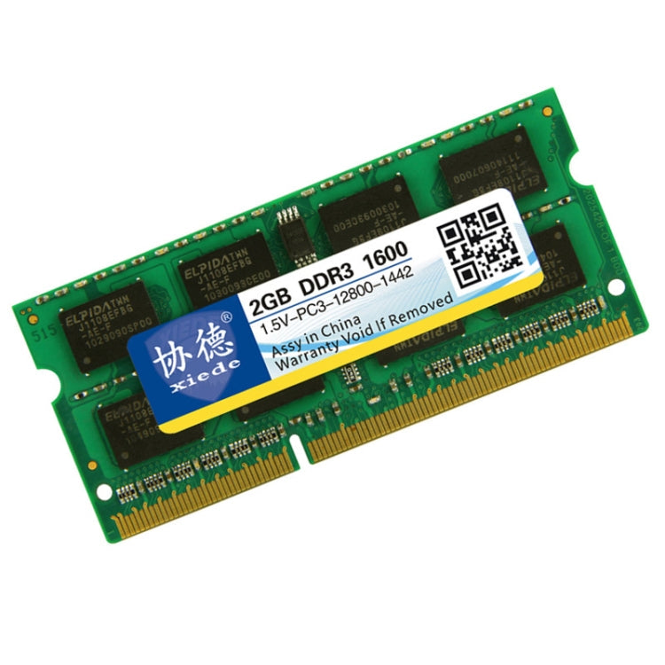 Xiede X045 DDR3 NB 1600 Full Laptop Rams Memory capacity: 2GB