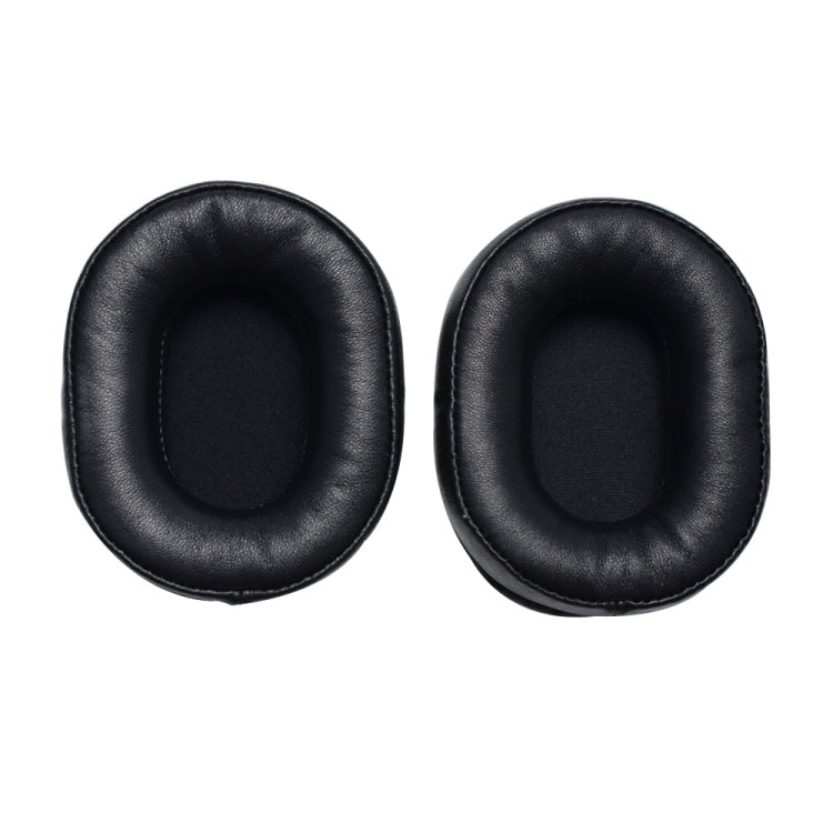 Coussinets d'oreille en éponge en cuir pour casque Denon AH-MM400 (noir)