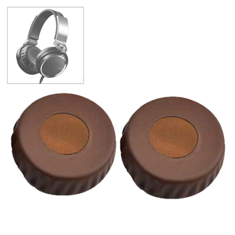 Coussinets d'oreille en éponge pour casque SONY MDR-XB600 (Marron)