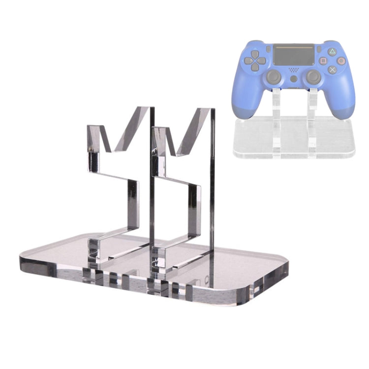 Acrylic Game Console Handle Stand Holder Display Stand For PS4 / PS5 (Transparency)