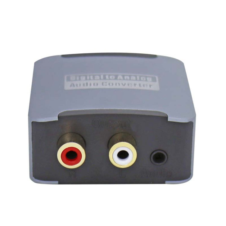 YQ-080 Digital Fiber Optic Coaxial Audio Converter Interface: Host + USB Power Cable + Fiber Optic Cable + Coaxial Cable + AV Cable