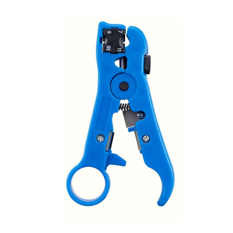 Multifunctional Electrician Coaxial Cable Stripper (Blue PE Bag)