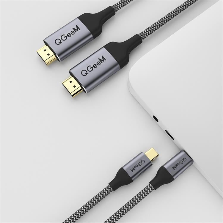 Qgeem QG-UA09 Tipo-C a Cable HDMI 1.8m