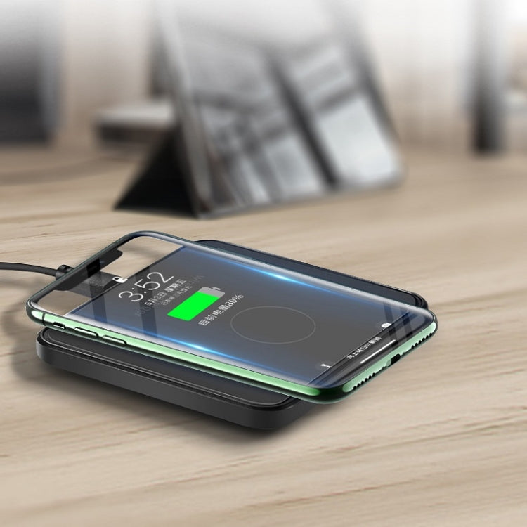 Chargeur de téléphone portable sans fil pour Xiaomi Huawei Samsung iPhone 13 Square 15W-Noir