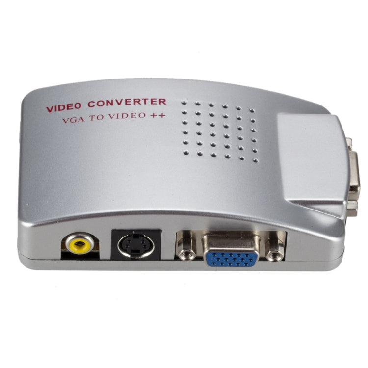 Caja conversor de PC VGA a AV convertidor de video Caja de interruptor de video