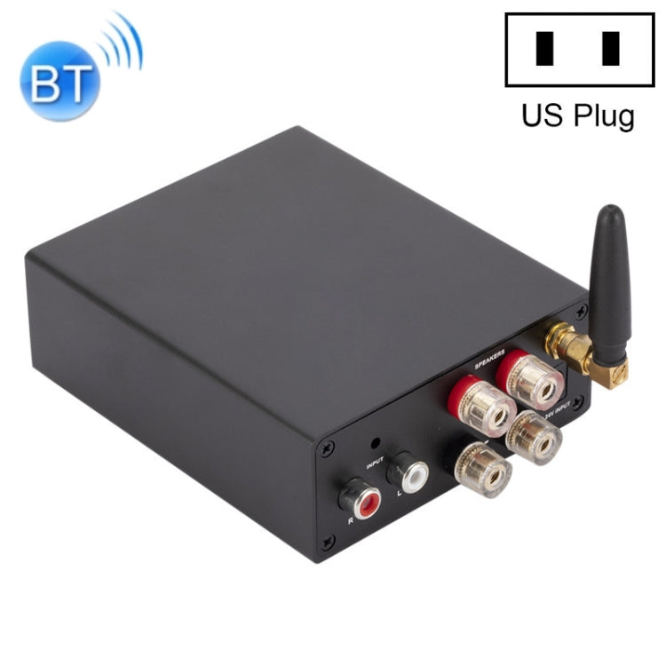 Bluetooth 5.0 HiFi Stereo Audio Digital Power Amplifier (US Plug)