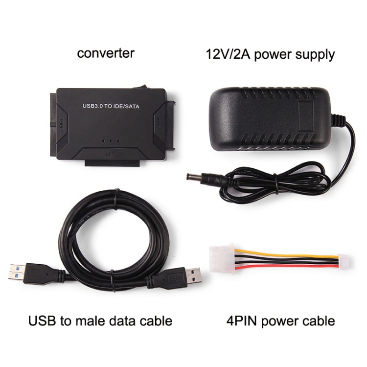 USB3.0 To SATA / IDE Easy Drive Cable Transfer Transmission Power Cable Plug Specification: UK Plug