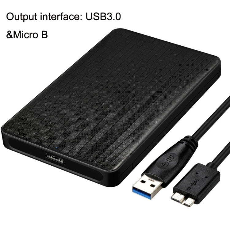 Boîtier de disque dur SATA mobile E39 2,5 pouces USB3.0 (noir)
