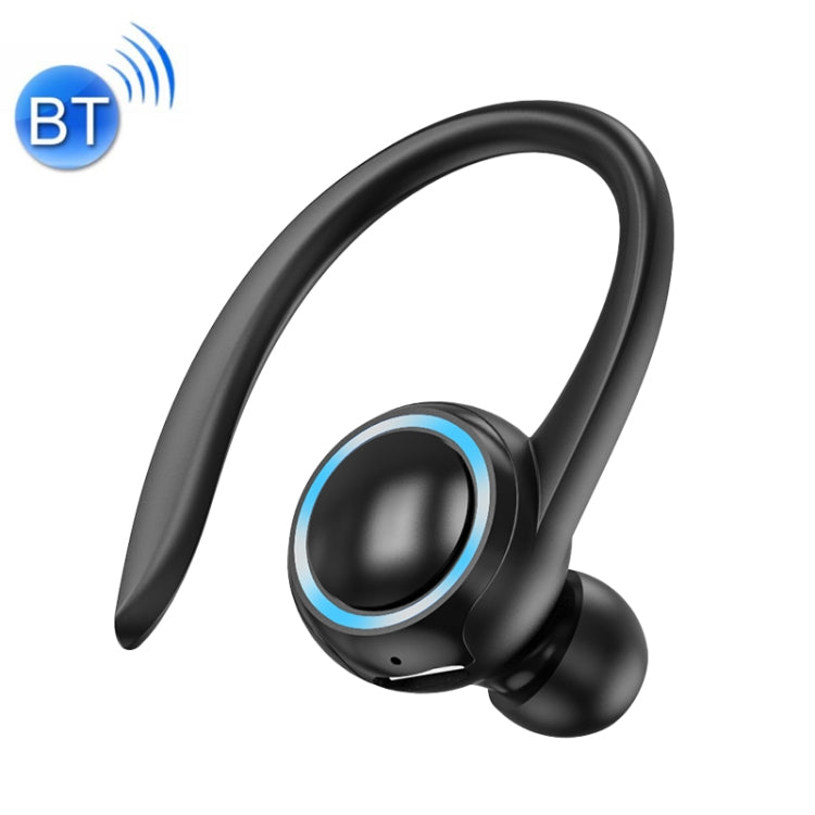 A1S Bluetooth Headphone Hanging In-Ear Incorporation TRUE SOUND SPORTS SOLO Auriculares DE ORÁ�A (Black)