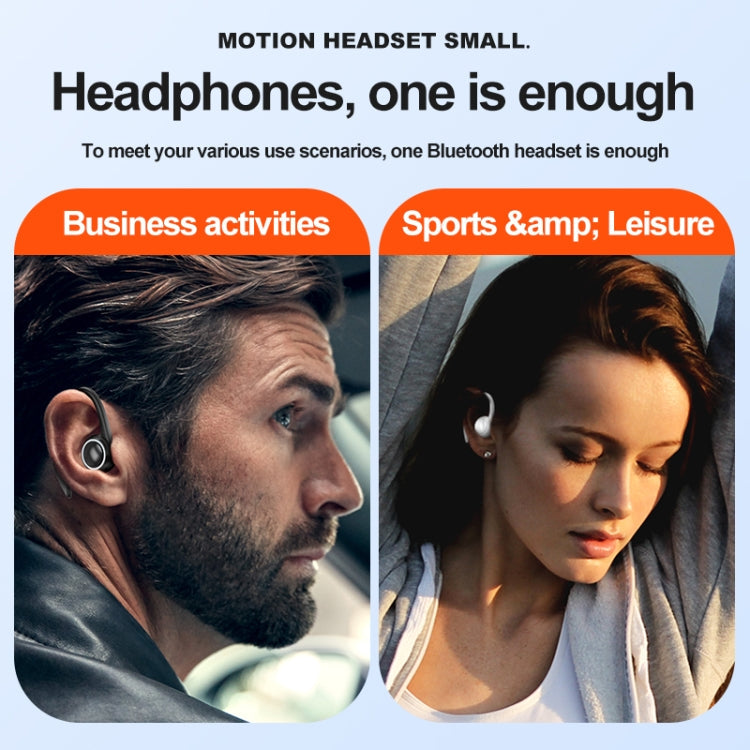 A1S Bluetooth Earphone Hanging Ear Incorporation True Sound Sports Individual Our Headphones (White)