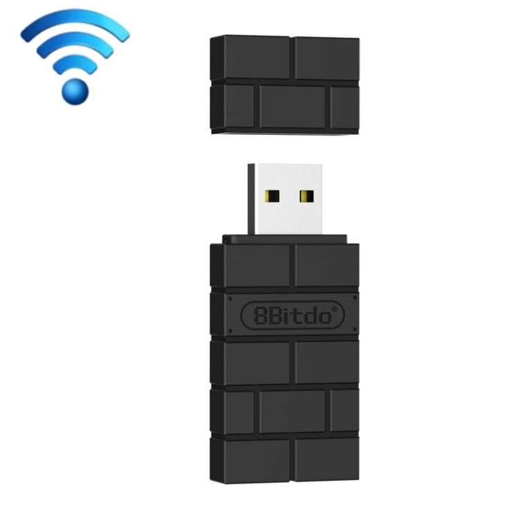 8BitDO USB USB Interruptor de mango de receptor Inalámbrico Para PS5 / PS4 (Negro)