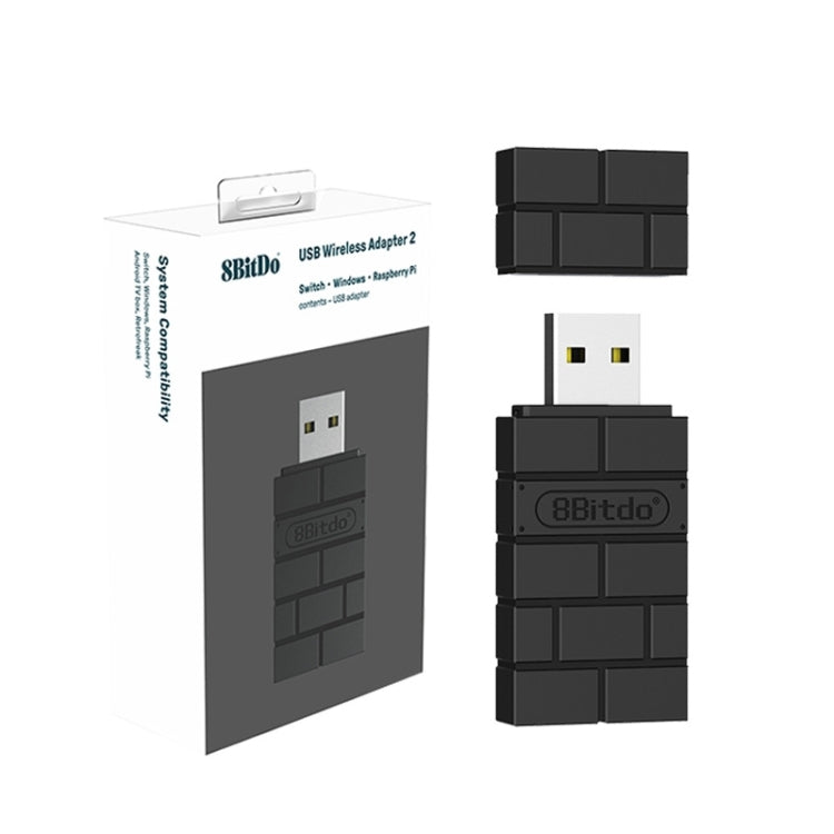 Commutateur de poignée de récepteur sans fil USB 8BitDO pour PS5 / PS4 (noir)