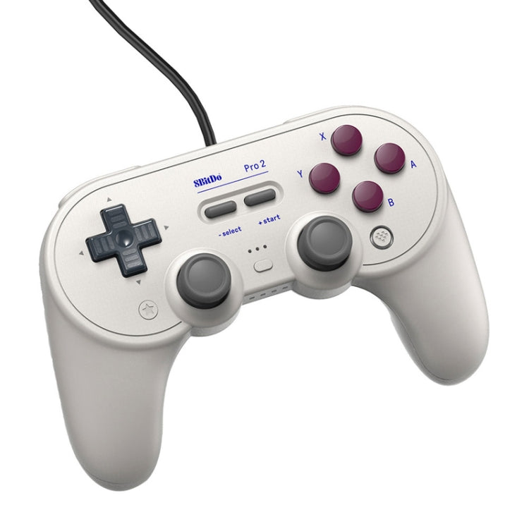 8bitdo Pro 2 Wired Gamepad for Switch (White)
