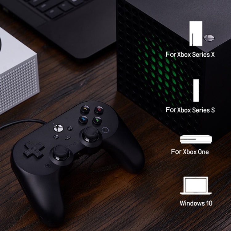 GamePad Cableado de 8bitdo Pro2 admite la vibración Para Xbox Series X (Negro)