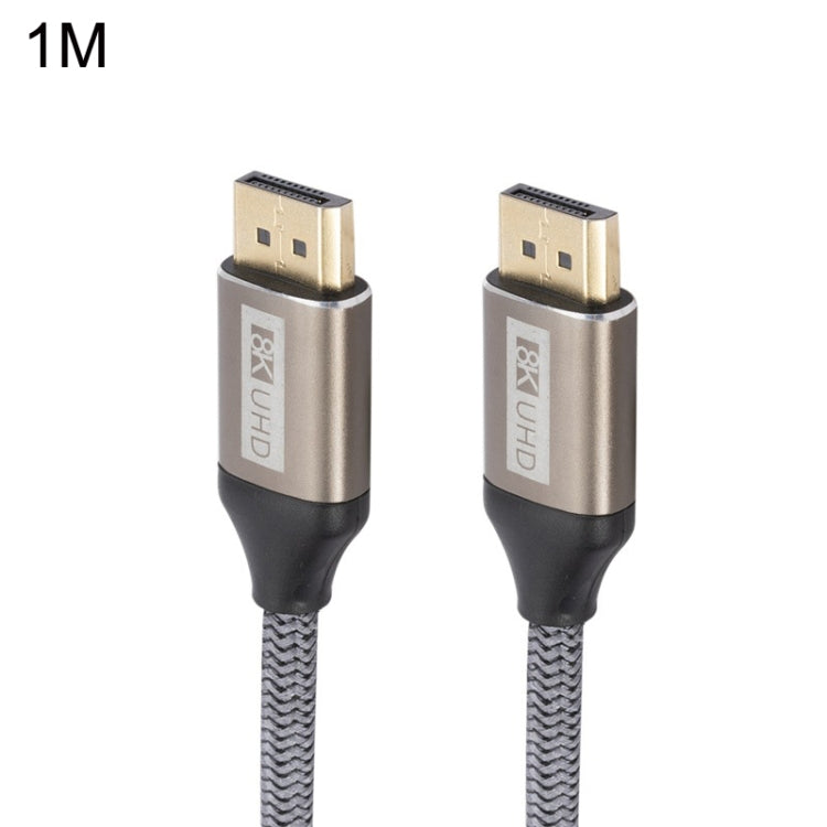 DP032 Computer 8K HD DP Connection Cable length: 1m (Silver Grey)