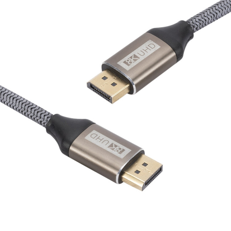 Cable de conexión DP032 Computer 8K HD DP longitud: 5m (Gris Plateado)