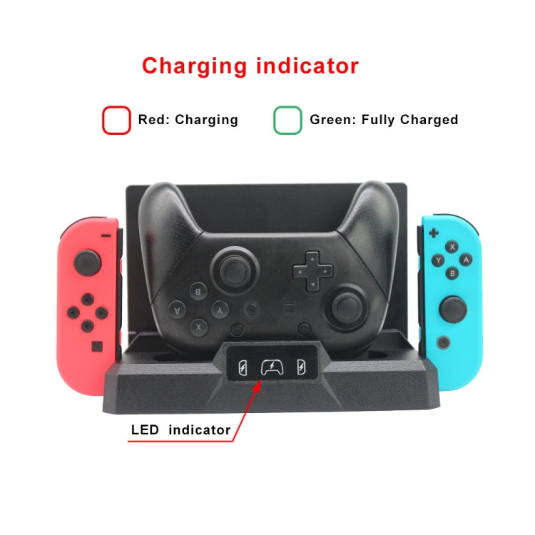 Support de stockage de station d'accueil de chargement de console de jeu multifonctionnel pour Nintendo Switch
