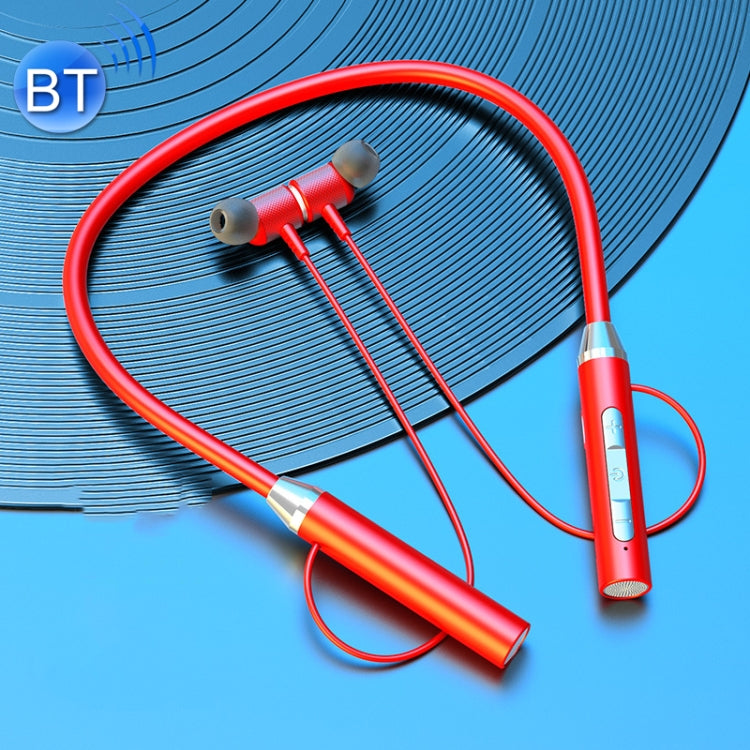 YD08-2 Écouteurs Bluetooth sans fil montés sur le cou avec suppression du bruit (rouge)