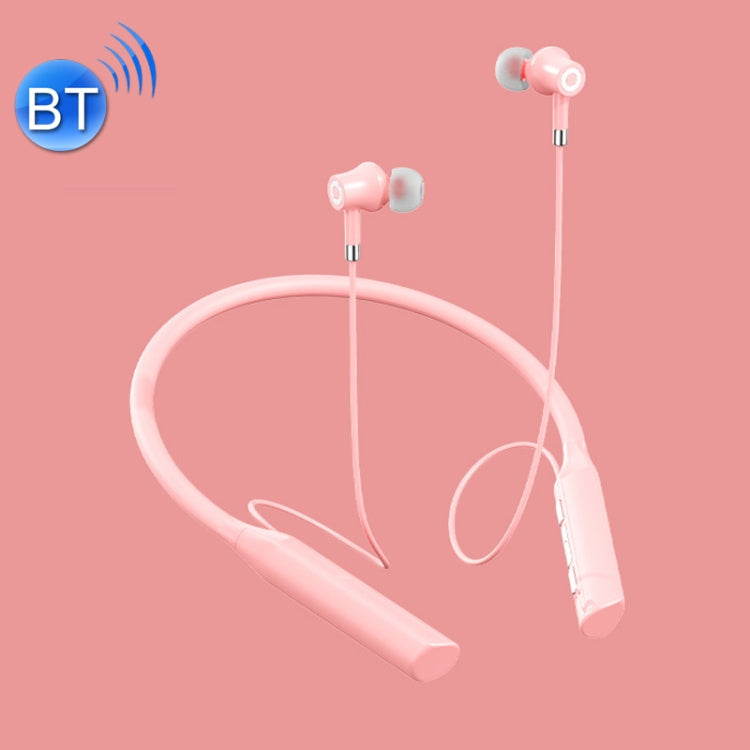 Sports Sports Stereo Wireo Wireless Bluetooth Neck-Monted Headphones (Pink Blossom Cherry)