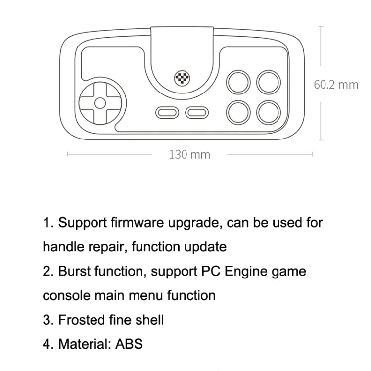 8bitdo PCE2.4G GamePad Inalámbrico Para interruptor (Gris Claro)