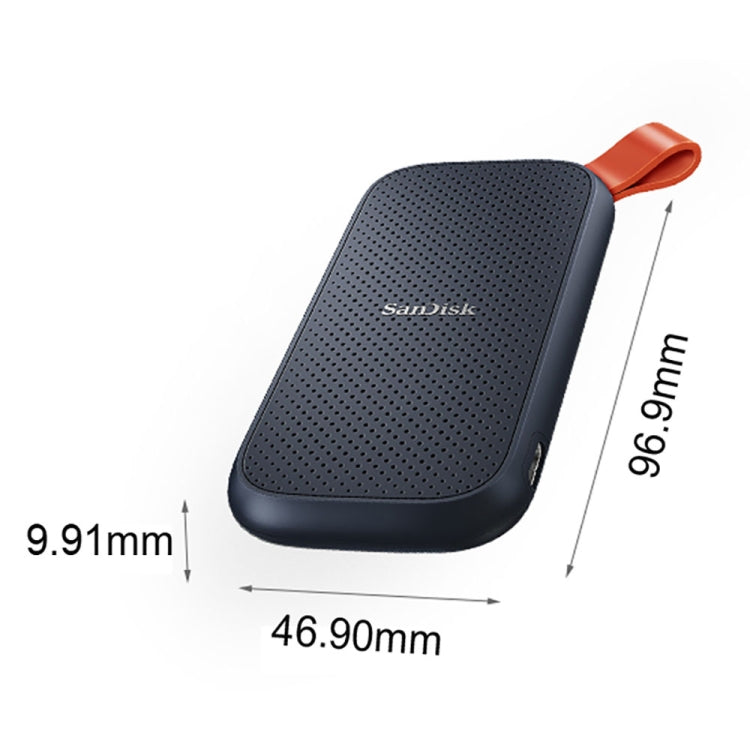 Sandisk E30 COMPACT HAUTE VITESSE USB3.2 Disque SSD mobile Capacité : 480 Go