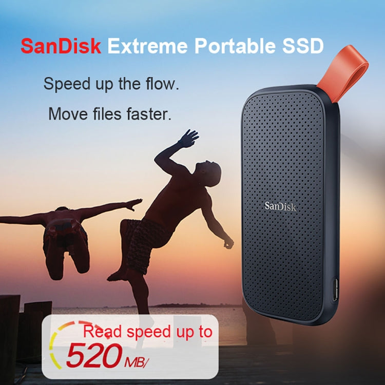 Sandisk E30 COMPACT HAUTE VITESSE USB3.2 Disque SSD mobile Capacité : 1 To