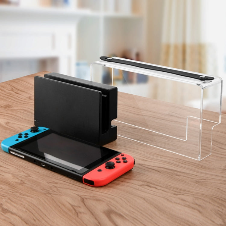Acrylic Dustproof Carrying Case For Game For Oled Switch (Transparent)