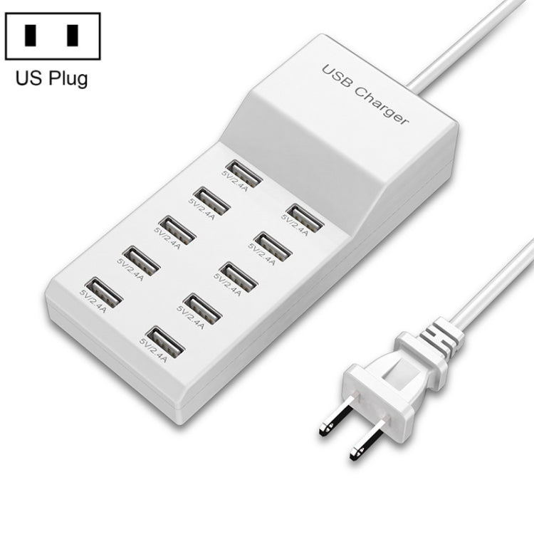 Chargeur multi USB Adaptateur rapide universel pour téléphone portable Charge rapide 10 Interface US Enchip