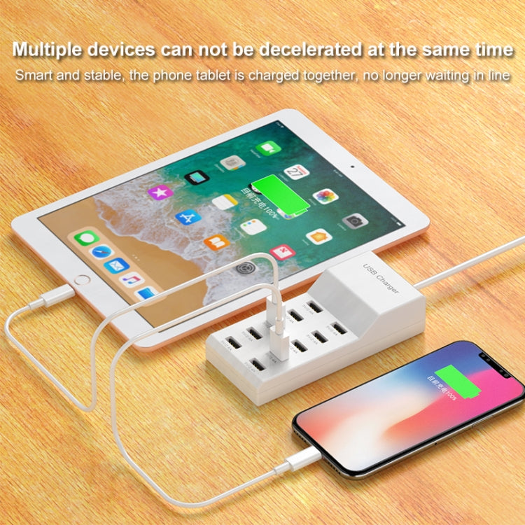 Multi USB Charger Mobile Phone Universal Fast Adapter Fast Charging 10 Interface Eu Plug