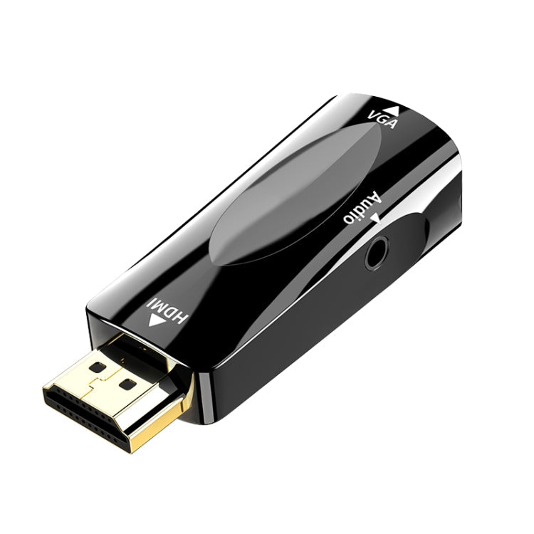 Connecteur adaptateur vidéo HDMI vers VGA avec câble audio Couleur : Noir