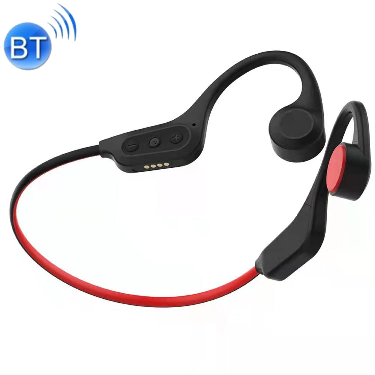 Auriculares Deportivos Inalámbricos de conducción ósea GCRT-X8 (Rojo Negro)