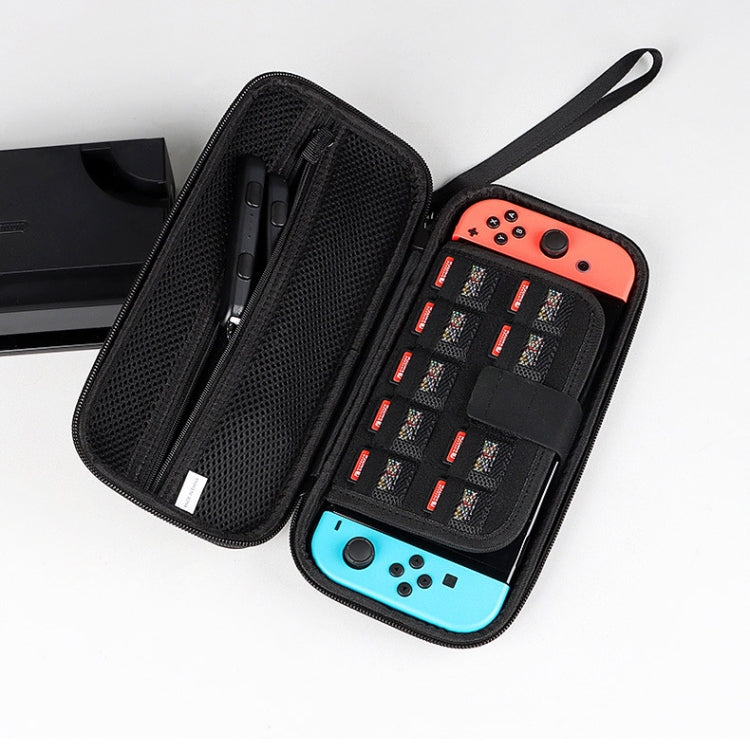 SM09 Bolsa de almacenamiento de consola de concha SM09 con ranura Para Tarjetas de juego Para Nintendo Switch (misterioso Negro)