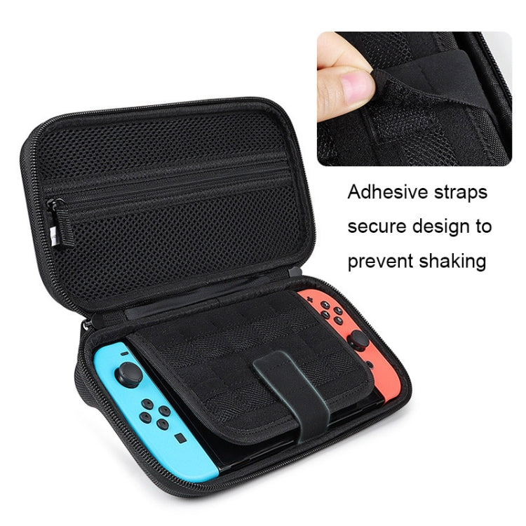 SM09 Bolsa de almacenamiento de consola de concha SM09 con ranura Para Tarjetas de juego Para Nintendo Switch (misterioso Negro)