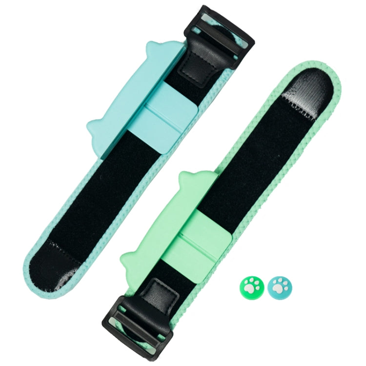 Dancing Wrist Bracelet Game Handle Strap For Switch Joy-Con (Blue Green 29cm)