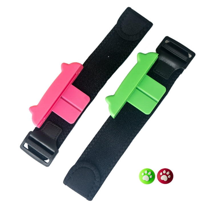 Dancing Wrist Bracelet Jeu Poignée Strap Pour Switch Joy-Con (Rouge Vert 29cm)