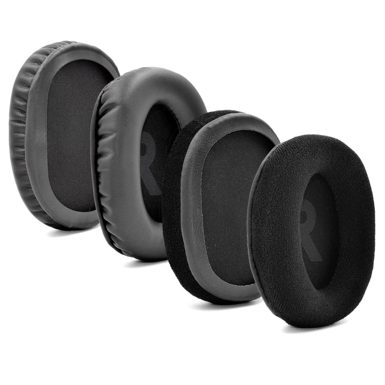 Coussinets d'oreille en mousse à mémoire de forme pour Logitech Logitech G Pro / G Pro X (cuir protéiné noir)
