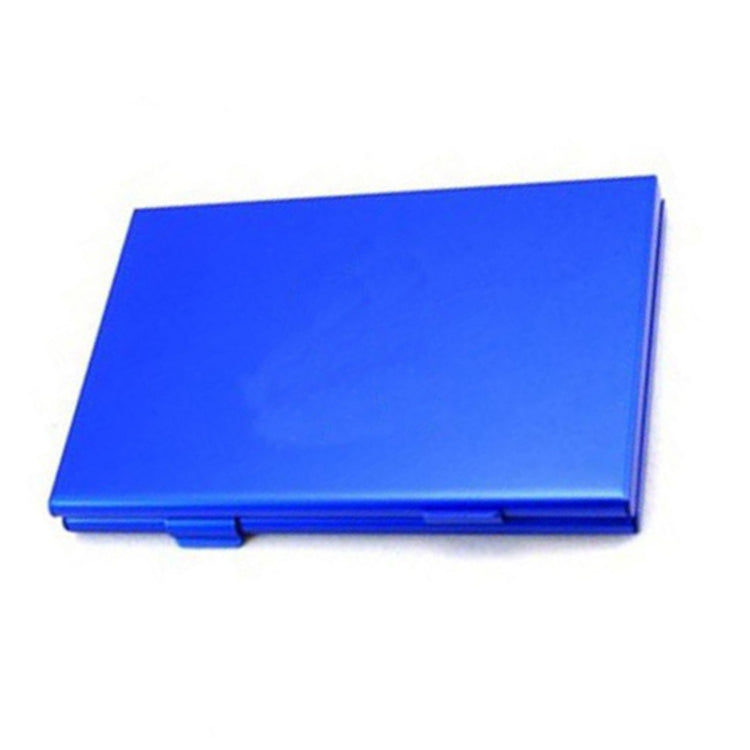 Paquete organizador de aleación de Aluminio Para almacenamiento de Tarjetas de juego Para Nintendo Switch (Azul)